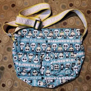 Vintage y2k Harajuku Lovers Shoulder Bag Messenger Purse Satchel